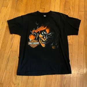 Vintage 2010s Harley-Davidson Jester Motorcycle Shirt
